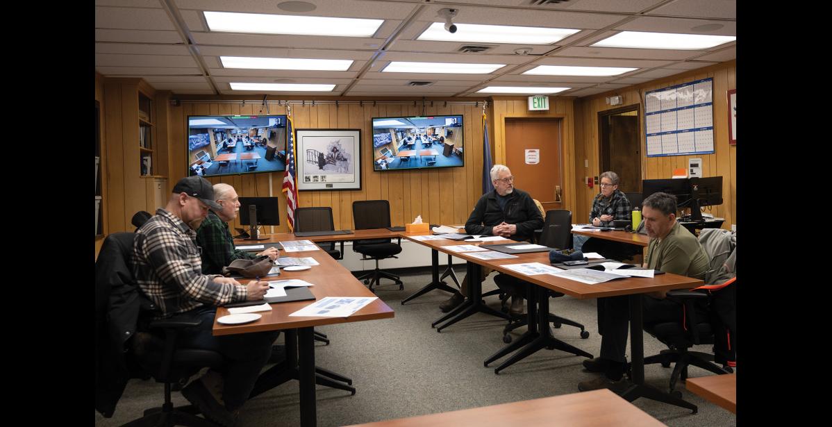 PORT COMMISSION— The panel discussed the addition of a bathhouse and laundry facility at the small boat harbor. 
