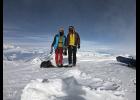 SUMMIT – Wilson, left, and Oliver Hoogendorn were the first climbers to reach the summit of Denali in the 2019 climbing season. 