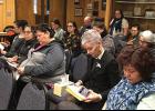 Photo by Sandra Medearis ENOUGH—Women filled the Council Chamber on May 7 to say they feel that assaults on Alaska Natives are receiving inadequate response and prosecution.