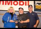 Photo by James Mason SPORTSMANSHIP— Scott Janssen, center, received the Sportsmanship award for saving Jim Lanier during a time of distress on the trail.