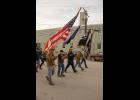 MEMORIAL DAY – Veterans begin the march down Nome’s Front Street on their way to the Nome cemetery for a commemoration of Memorial Day Monday