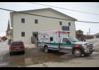 FIRST RESPONSE –– A Nome ambulance responds to the NEST shelter to take care of a man who'd fallen and was bleeding. The Nome Emergency Shelter Team, NEST for short, offers shelter at night from November through April. This week, it closed for the season. 